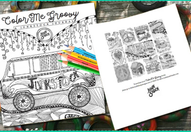 Color Me Groovy – A Junkstock Coloring, Journaling book