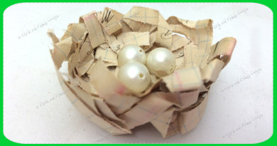 Vintage Paper Bird Nest